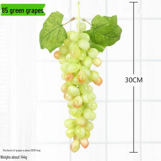 Green Leaf Rattan Grape Decorative Artificial Vine for Balcony & AC Pipe Cover
