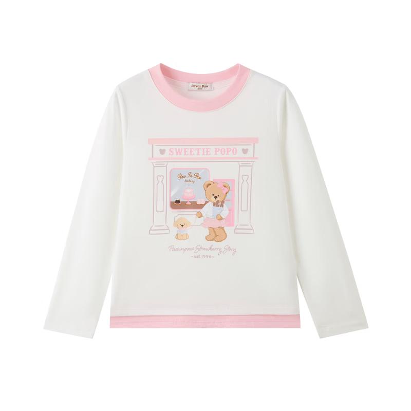 PawinPaw Cartoon Bear Girls' Long-Sleeve T-Shirt