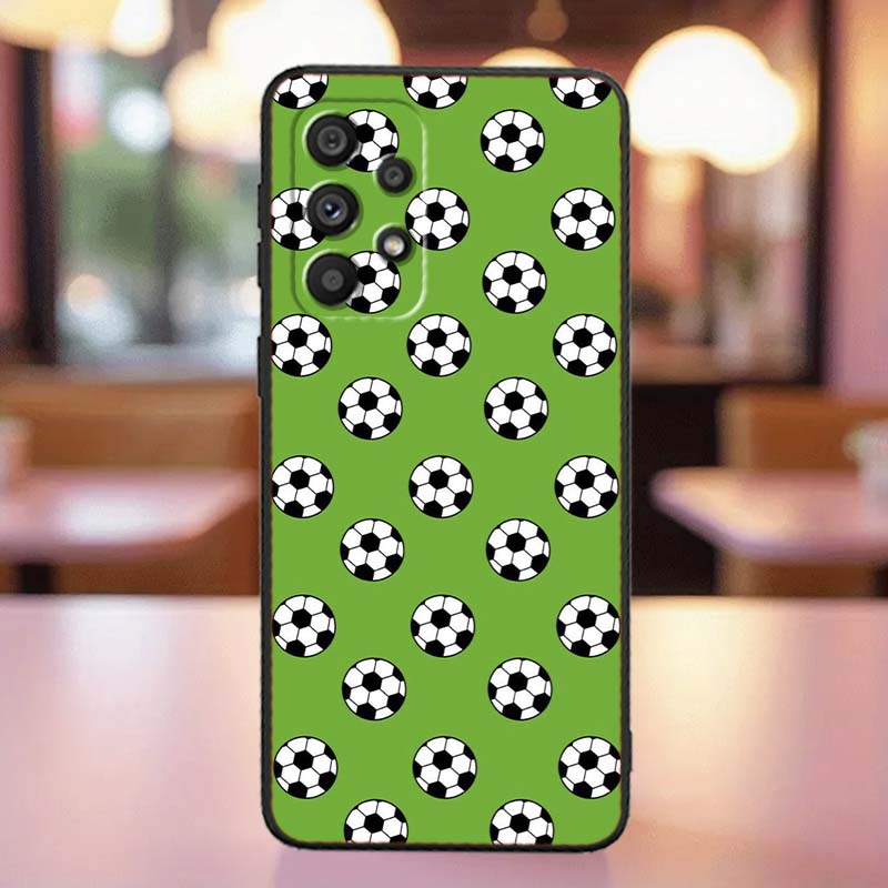 

Anime Football Design Phone Case For Samsung A41 A35 A34 A33 A32 A25 A24 A23 A21s A06 A05 A04 A03 Note 10 20 Ultra 5G Black Galaxy Note20 5G