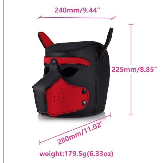 Gay Puppy Hood Neoprene Mask Muzzle Adult Pet Play Games Dog Slave Full Head Bondage Restraint Fetish Hood BDSM Sex Toys for