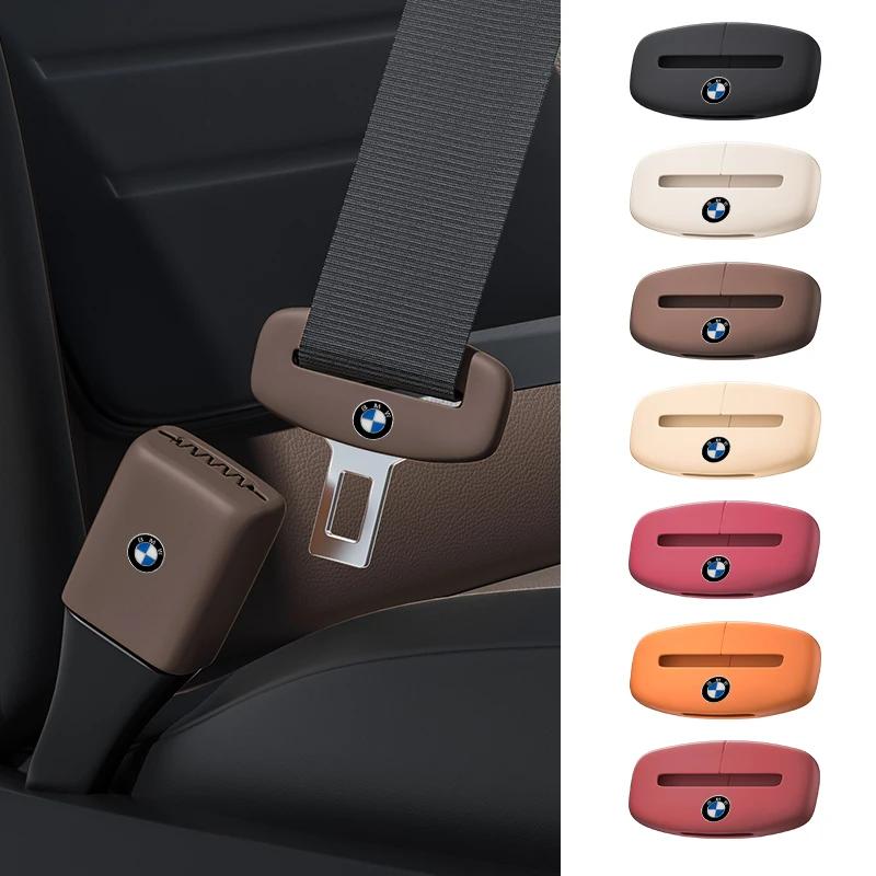 BABD1 2025 Hot Car Silicone Seat Belt Buckle Anti-scratch Protector Cover Accessories For BMW Performance F30 F20 F10 F40 E92 E91 G20