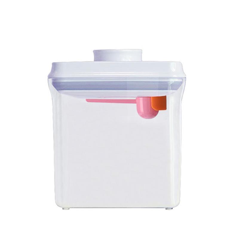 Caja de Almacenamiento de Leche en Polvo Frutas y Alimentos Para Beb/és Para Almacenar Leche En Polvo 1.7L Caja Port/átil de Leche en Polvo,Sellado Caja Transparente Leche en Polvo