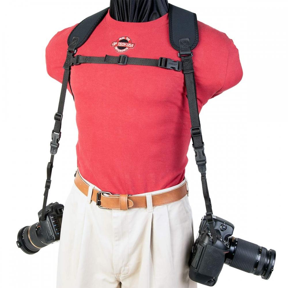 []OPTECH Dual Harness Strap Regular 38 Black 6501032