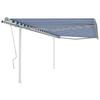 VidaXL Manual Retractable Awning with Posts Patio Awning Balcony Awning Garden Outdoor Patio Window Shading 3069956