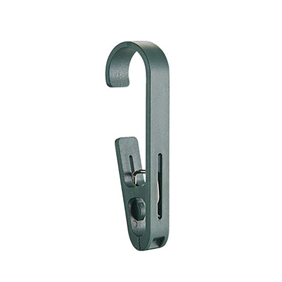 Shower Curtain Clips Laundry Hook with Clip, Non-Drilling ABS Closet Organizer, Multi Purpose Portable Clothes Drying Durable Anti-slip Clip for Home