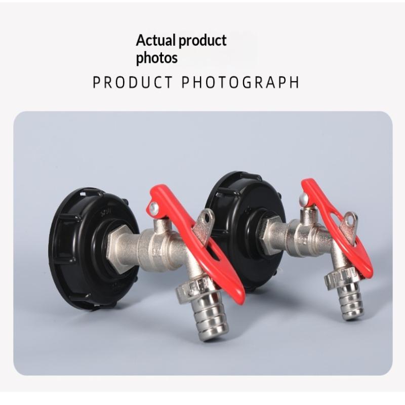 Brass Ibc Tank Valve Faucet With Lock 1/2 Inch Tonne Switch Adapter Zinc Alloy Water Tap For Ibc Tank Accessories
