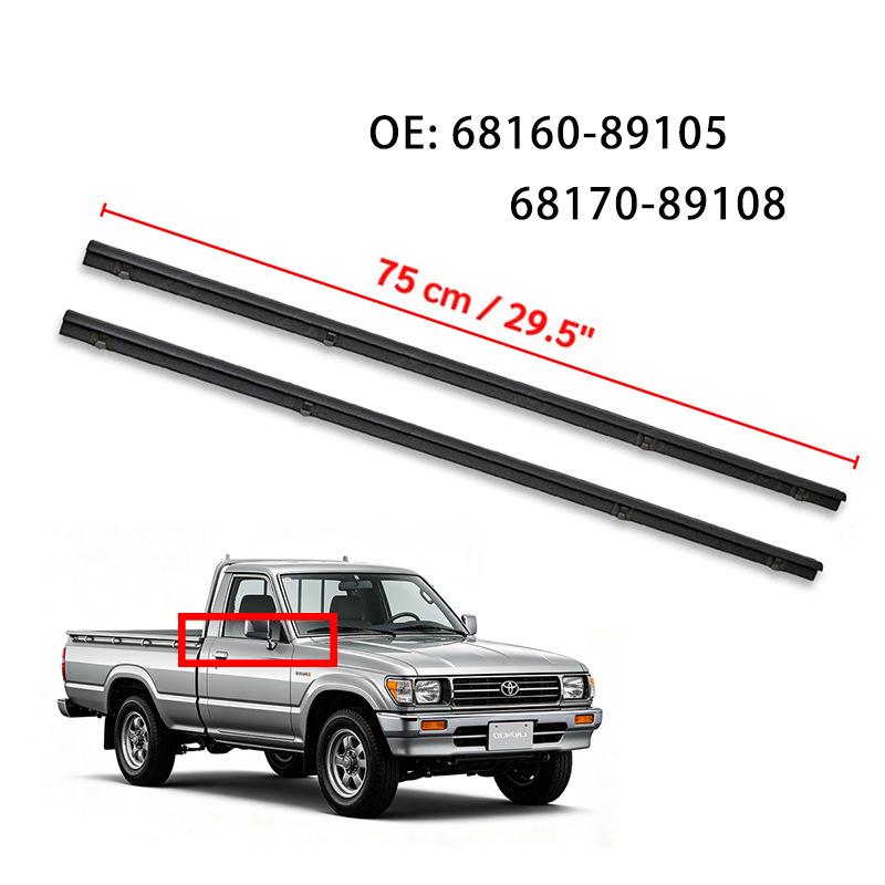 Exterior Door Trim Water Deflector for Toyota Hilux RN30/LN40 1978-1983