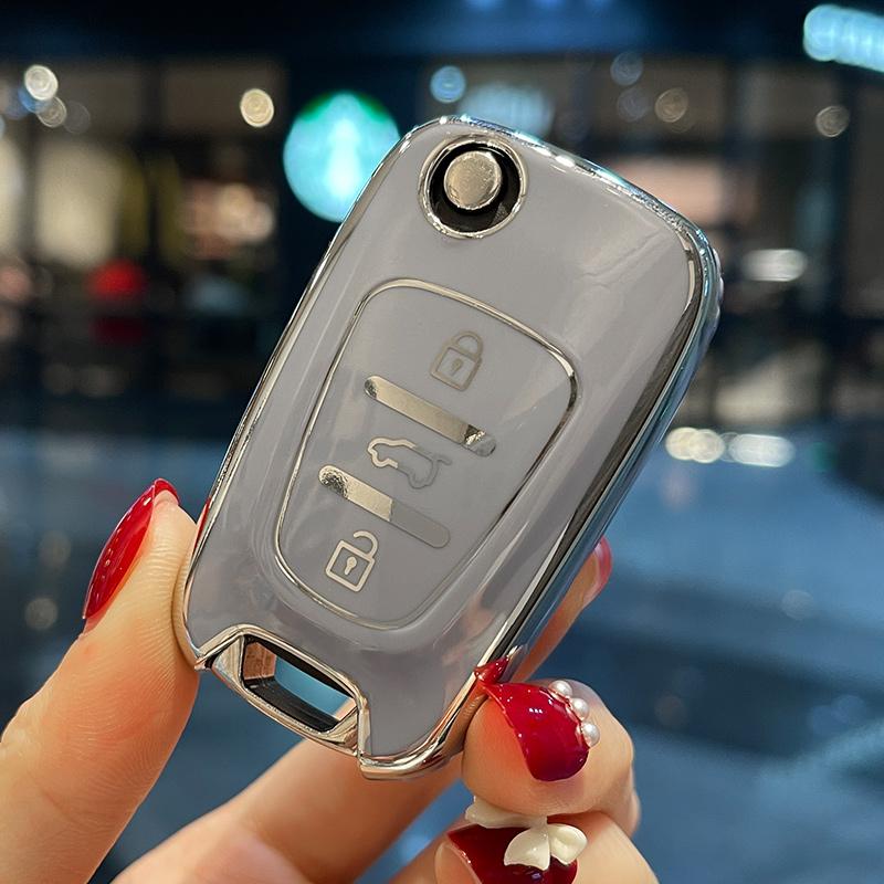 Tpu Car Key Case Fob For Kia Rio Soul Venga Picanto Rio Sorento Ceed Sportage For Hyundai I20 I30 Veloster Ix20 Remote Cover