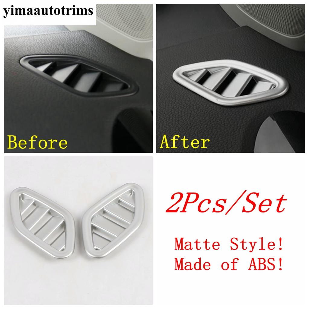 Head Lights / Window Lift Button Panel / Pillar A Speaker / Air AC Vent Cover Trim Matte Accessories For MG ZS EV 2018 -
