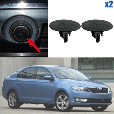 2x pentru Skoda Rapid I 2012 2013 2014 2015 2016 2017 2018 2019 mâner ușii găuri cheie blocare butoi capac capac clemă rezistentă la praf negru