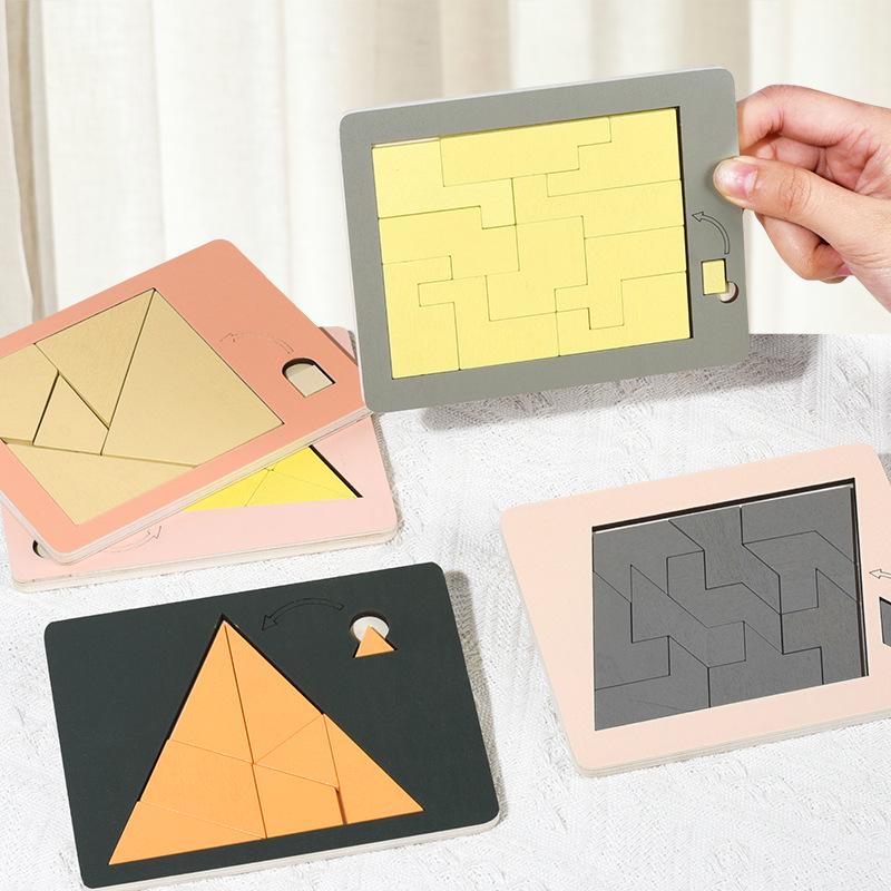 Children's Wooden Brain-Teaser Puzzle: Adult Decompression & Educational Challenge Toy