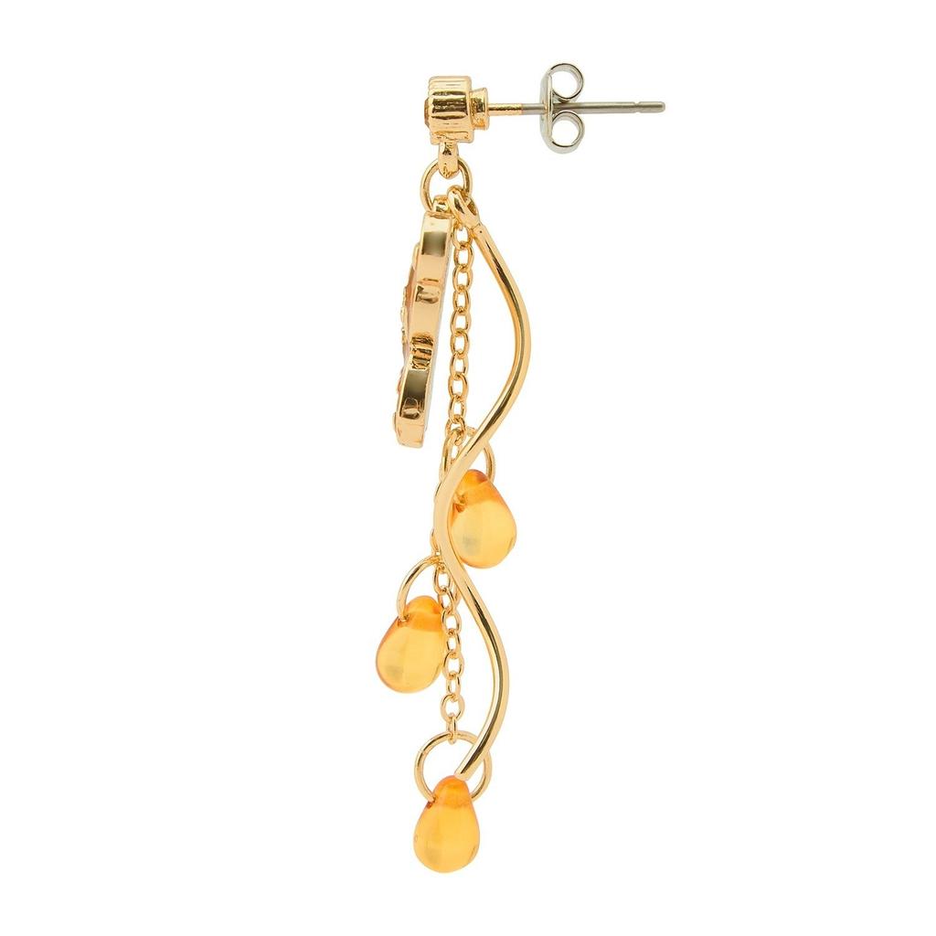 Pokemon Center Teddiursa Combee Pierce Earrings Swing Honey Drop Design FS JP