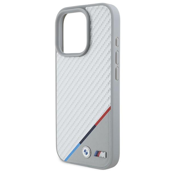 Bmw Bmhmp16L23Pudts Iphone 16 Pro 6.3 Szary/Grey Hardcase M Carbon Tricolor Line Magsafe