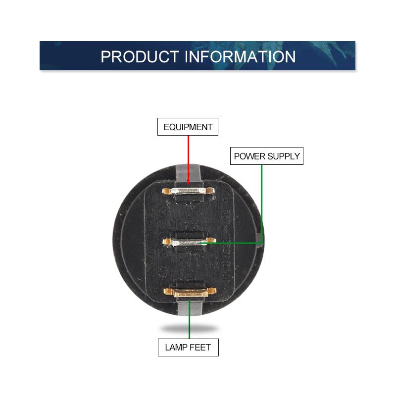 5 buc 23 mm 6A 250V/10A 125V ON/OFF rotund Rocker Dot întrerupător impermeabil LED lumină luminescentă comutatoare basculante accesorii auto