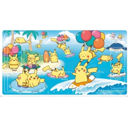 Pok?mon Card Game Rubber Play Mat: Surfing Pikachu & Flying Pikachu