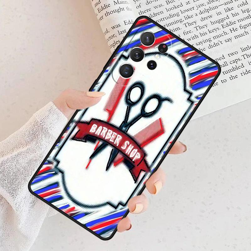 Barber Shop Hair Stylist tools Phone Case For Samsung Galaxy S25 S23 S30 S8 S21 S20 FE S24 S22 Note 10 20 Plus lite Ultra