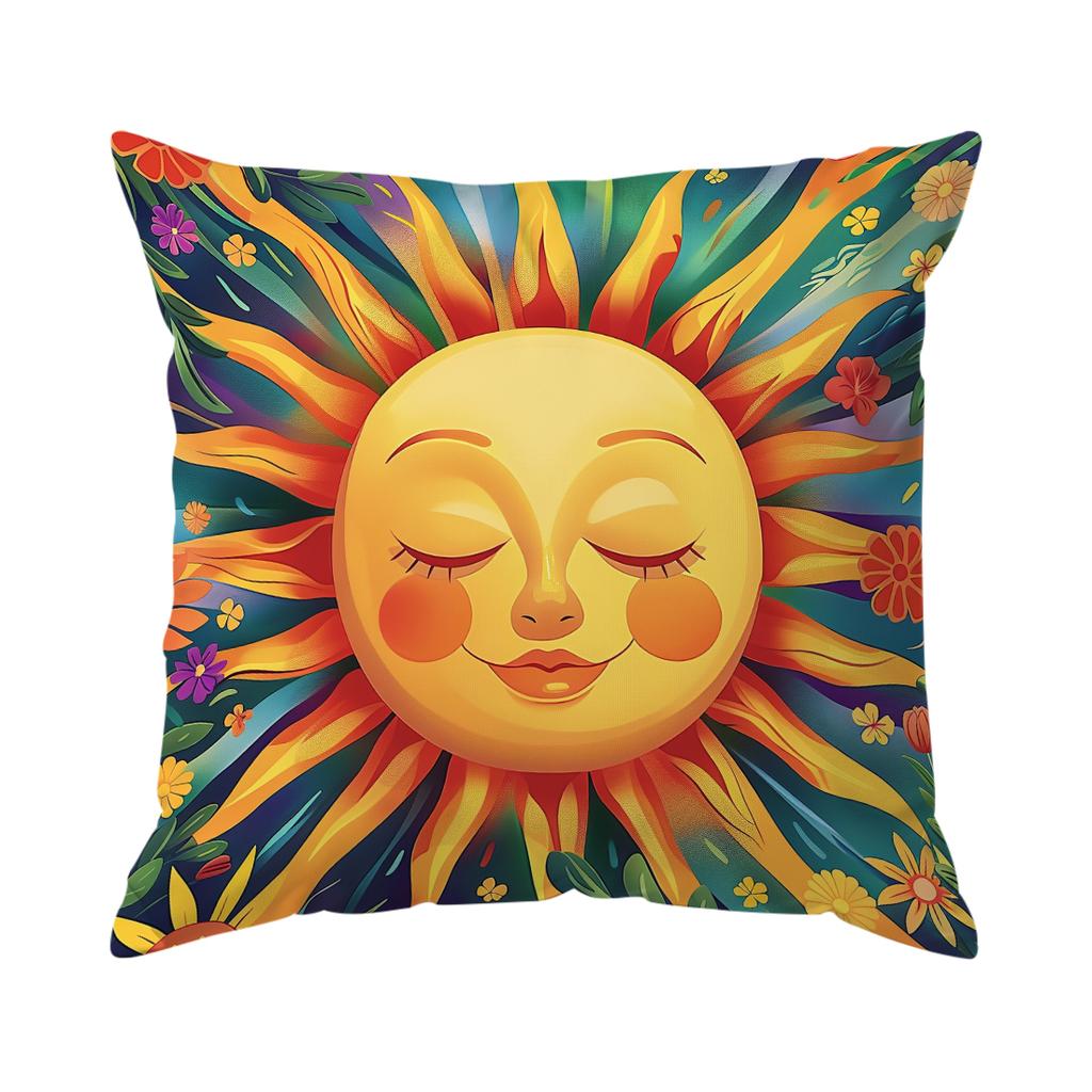 1/4pcs Mexican Bohemian Flowers Cushions Pillowcase Polyester Cushion Cover Throw Pillow Pillowcover Home Car Sofa Decor