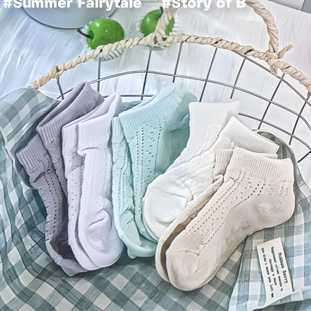 Kids Breathable Mesh Socks 5 Pairs 2