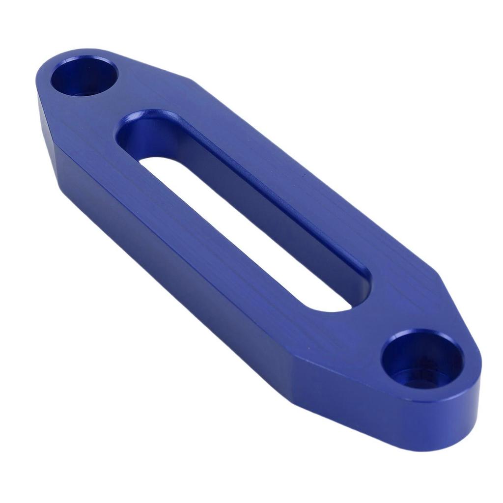 Hawse Style Winch Fairlead 4.88in Standard Hole Pitch High Strength Aluminum Alloy 3000-4000 Lb Winch Fairlead for Automotive Anchor Cables Blue