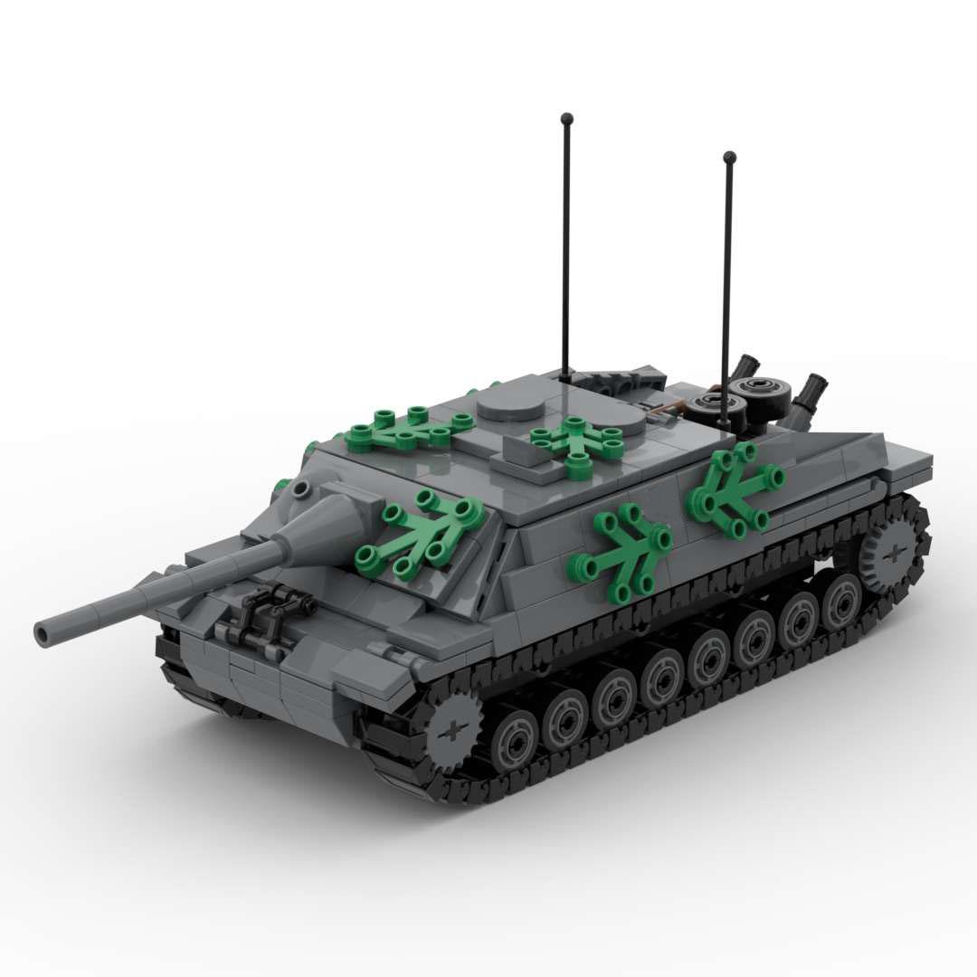 WW2 German Jagdpanzer IV L70 Tank Destroyer Building Blocks Military Army Vehicle Bricks Set Toys Gift