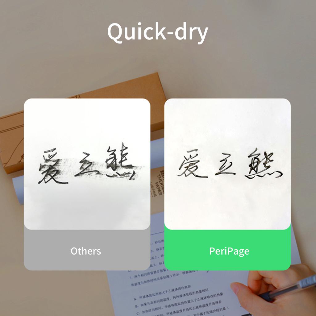 PeriPage 2 Rolls Thermal Paper Compatible with PeriPage A40 Thermal Printer Quick Dry Perfect for Photo Picture Receipt