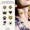 Chinese Style Waterproof Phoenix & Koi Tattoo Sticker - Long-lasting, Aesthetic Dunhuang Design for Arm & Collarbone