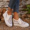 Fashion Comfortable Women Loafers Sandals Lace Slip On Walking Shoes White Designer Casual Shoes Ballet Sandals Women Shoes for Women