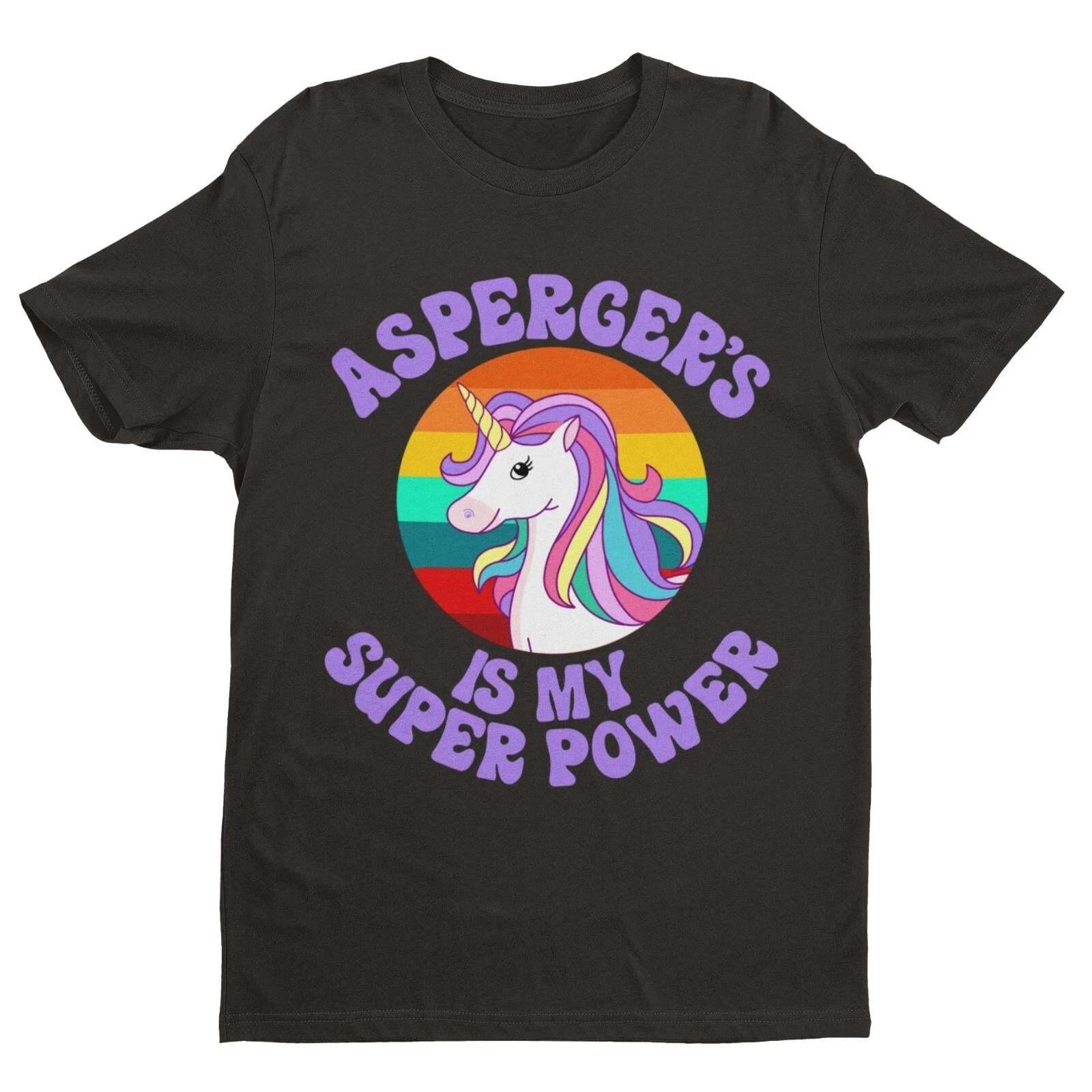 ASPERGER S IS MY SUPERPOWER T Shirt ASPERGERS Autism Support Top Unicorn Gift 4XL