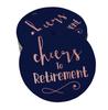 Inkdotpot Pack Of 100 Real Gold Foil Paper Tags Cheers To Retirement Favor Hang