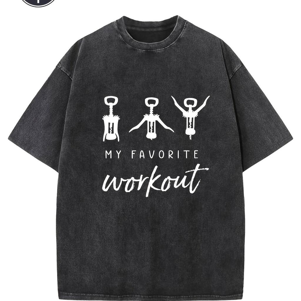 Pattern Tshirt Casual Offtheshoulder Tshirt Pure Cotton Washed Retro Streetwear Hiphop Style Short Sleeve