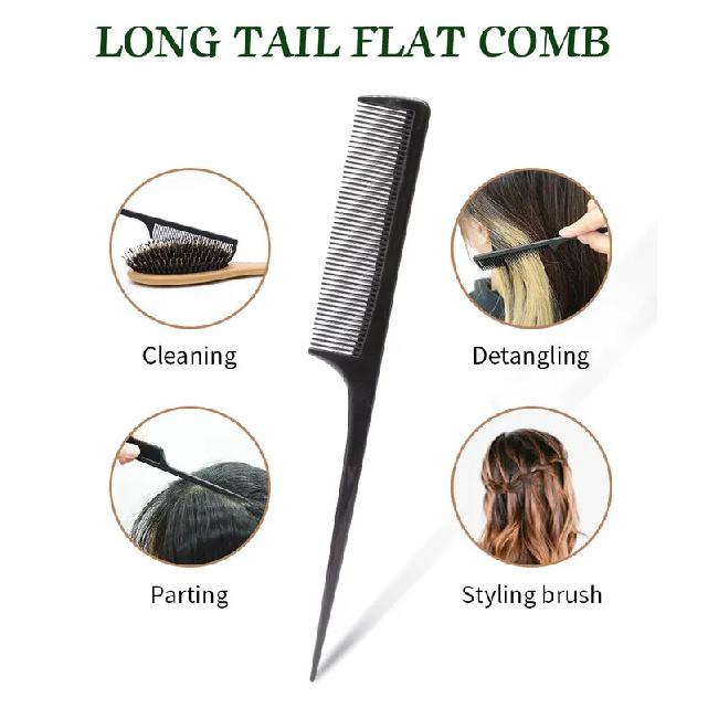 Steel Hair Brush Personalized  Wood Comb Metal Stainless Pin Hair Brushes Portable Detangling Hair Brush Massage Scalp Comb1