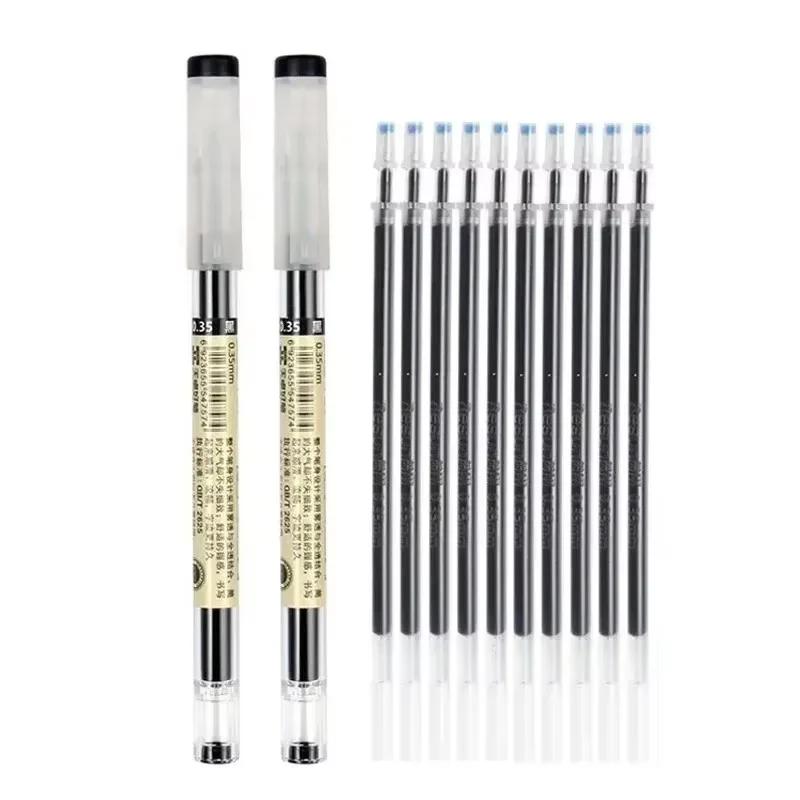 54 Stück/Set Japan Fine Point Stift 0,35mm Schwarz Blau Rot Tinte Gelstift Kugelschreiber Schule Büro Schüler Schreiben Schreibwaren Bedarf