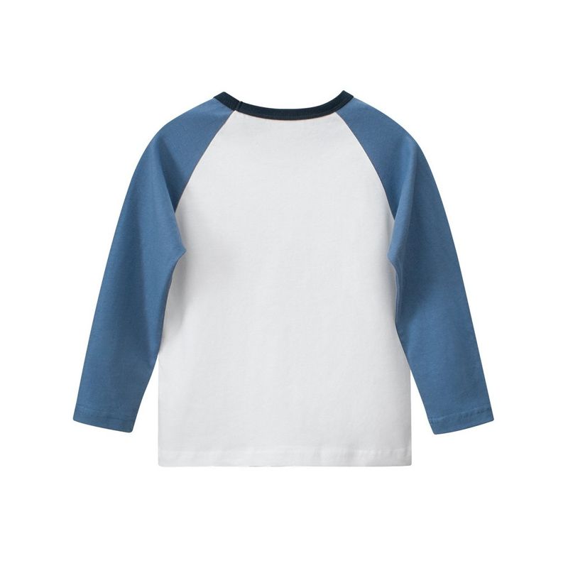 27Kids Children's Clothing Children Dinosaur Long Sleeves T-shirt Raglan Sleeve Spring and Autumn Boys Undershirt Baby Boy Pure Cotton Clothes