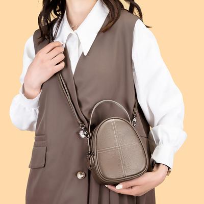 Prosta i wszechstronna mała torebka na jedno ramię crossbody dla kobiet, Modna wielowarstwowa torebka w kształcie muszli