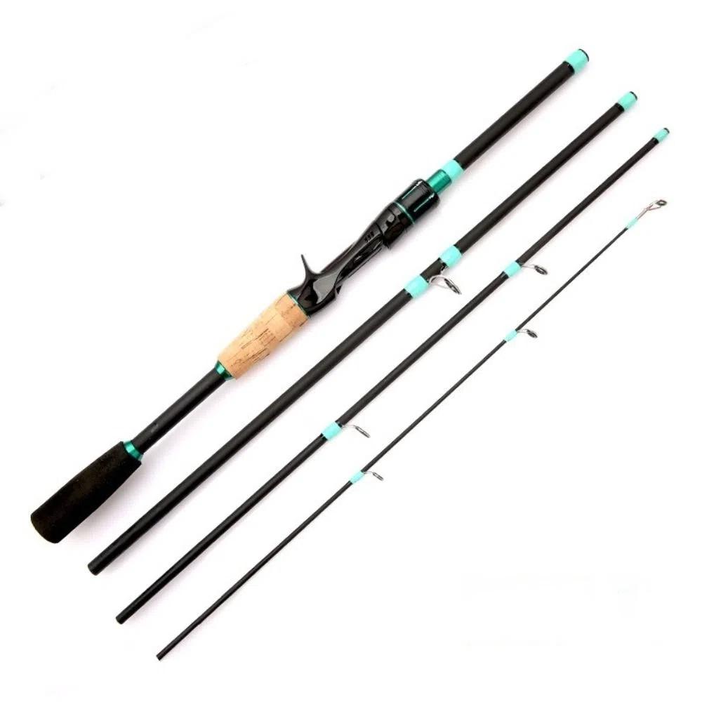 4 Sections Spinning Fishing Rod Spinning M Power Casting Fishing Rod Carbon Portable Carbon Fiber Fishing Pole M Power
