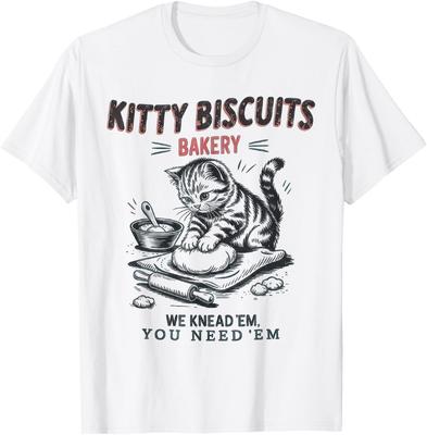 Kitty biscuits boulangerie T-shirt Hommes Femmes T-shirts Haut T-shirt unisexe Hommes Femmes T-shirts Haut