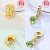 Authentic Certified Copper Gold Plated Animal Bear Leopard Bead Charms Compatible With Bracelets Women Diy Acceaaories Jewellery Making Up
