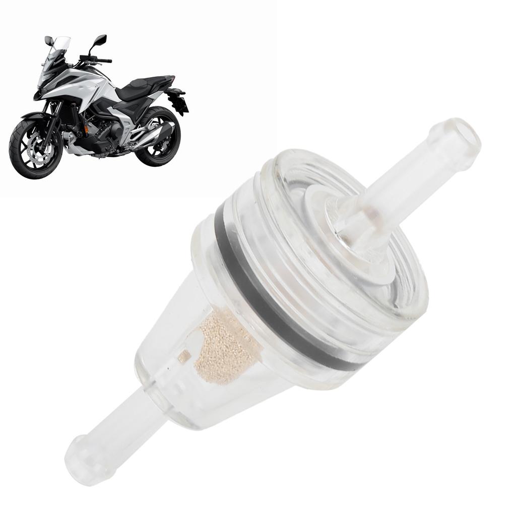 6mm Inline Fuel Filter Transparent Universal ABS Heat Resistant Durable Motorcycle Part