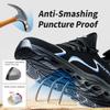 Men'S Indestructible Work Boots Safety Shoes Steel Toe Sneakers Anti-Smash Anti-Puncture Sole For Metalworking & Construction