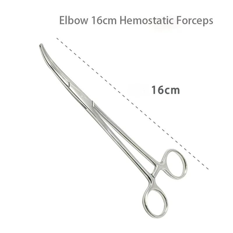 Stainless Steel Hemostatic Forceps Surgical Clips Straight Elbow Large Small Mosquito Clips Complete Set