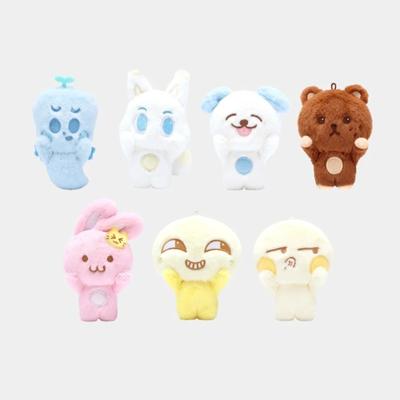 Chaveiro de boneca fofa, bolsa de pelúcia, pingente com fivela magnética, ímã de geladeira