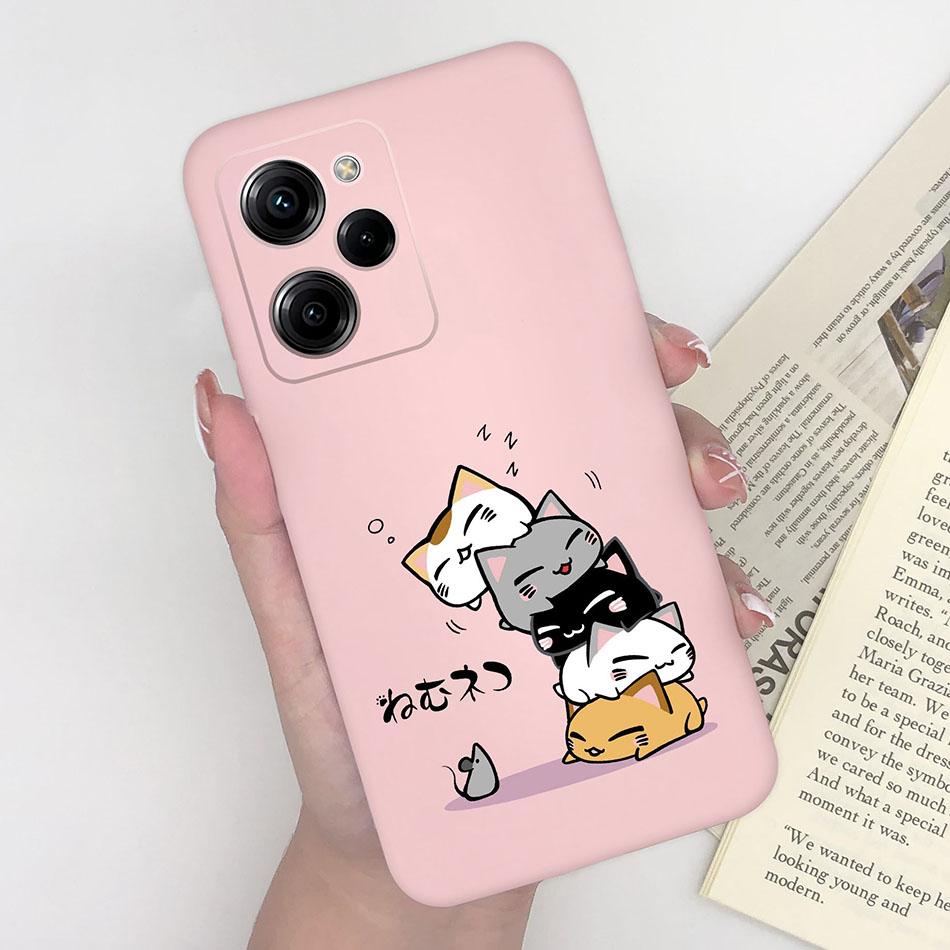 Cell Phone Case For Xiaomi Poco X5 Pro 5G Trendy Pattern Silicone Protective Matte Cover For PocoX5 X 5 X5Pro Capa Funda Bumper