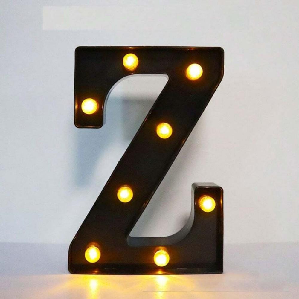 1PC 21.8cm LED Letter Light Luminous Letter and Number Night Light Suitable for Home Bar Wedding Birthday Party Decoration
