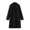Women's Solid Color Loose Slimming Long Coat - Autumn 2023 Collection