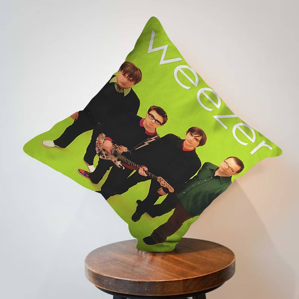 Weezer Music Band Pillowcase Toon Gift Cushion Cover Bedroom Home Sofa Chair Seat Decor Pillow Case
