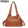 Luxuriöse Handtasche aus PU-Leder für Damen mit mehreren Taschen, lässige Designer-Umhängetasche, Crossbody-Stil, vielseitig für den täglichen Gebrauch