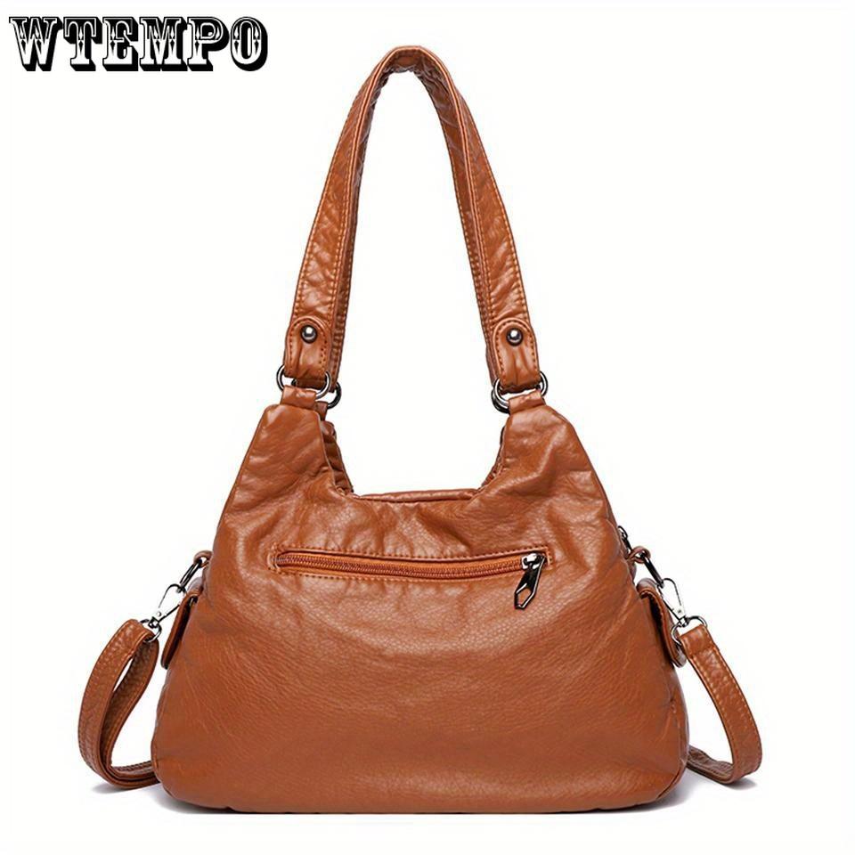 Luxuriöse Handtasche aus PU-Leder für Damen mit mehreren Taschen, lässige Designer-Umhängetasche, Crossbody-Stil, vielseitig für den täglichen Gebrauch
