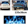 Für SUV Jeep 135x36cm Heckscheibe Blau Flammen Totem Aufkleber Wasserdicht
