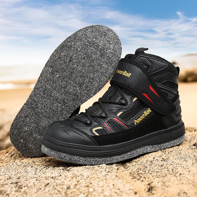Rock Offshore Fishing Shoes Men's Shoes Waterproof Skid-proof Reef-climbing Shoes Air-permeable Handiness Felt Spike Soles