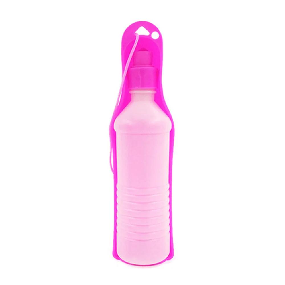 250/500 ml Wasserflasche für Haustiere, Katzen und Hunde, faltbar, tragbare Trinkflasche, für unterwegs, im Freien, Trinknapf für Hunde und Katzen